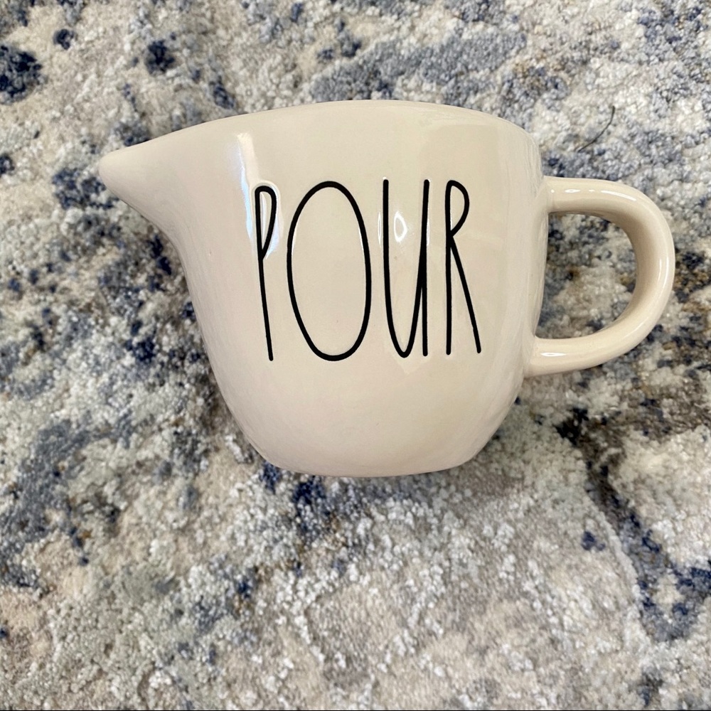 Rae Dunn POUR Pitcher Creamer Artisan Collection by Magenta LL Cream NWOT